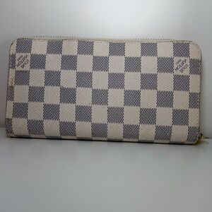 Checkered Zip Wallet